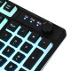 2E Gaming Клавіатура мембранна KG390 100key, USB-A/WL/BT, EN/UA, RGB, чорний