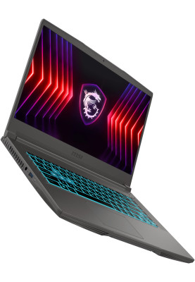 MSI Ноутбук Thin B12UC 15.6 FHD, Intel i5-12450H, 16GB, F1TB, NVD3050-6, DOS, чорний