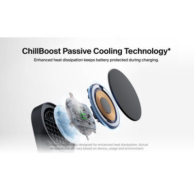 Belkin Зарядне бездротовий пристрій Belkin UltraCharge 2-in-1 Foldable Magnetic Charging 25Вт, чорний