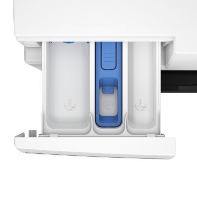 Beko Пральна машина Beko фронтальна, 8кг, 1400, A, 55см, дисплей, інвертор, пара, білий