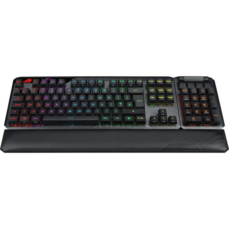 ASUS Клавіатура ROG CLAYMORE II RD RGB 108key USB/WL EN Black