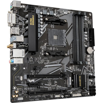 Gigabyte Материнська плата B550M DS3H AC sAM4 B550 4xDDR4 M.2 HDMI D-Sub mATX