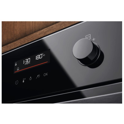 Electrolux Духовий шафа електричний, 72л, A+, дисплей, конвекція, піроліз, телескопічні напрямні, чорний
