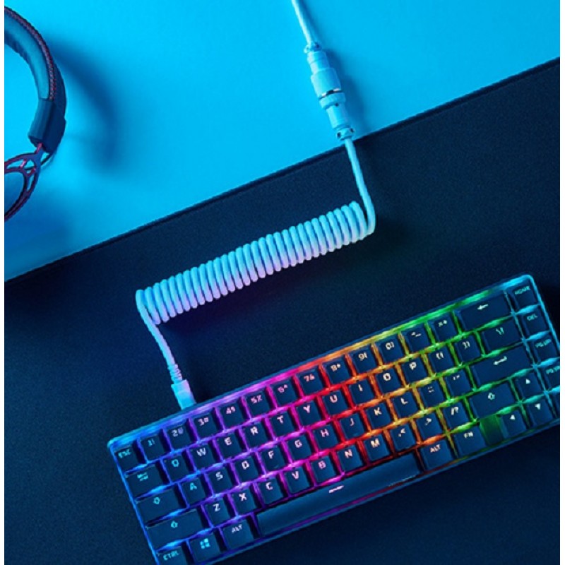 HyperX Кабель USB-A - USB-C спіральний, 1.37м Grey/Black