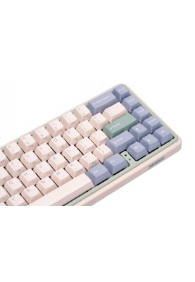 Varmilo Клавіатура механічна Minilo VXT67 Eucalyptus 67Key, Gateron G Pro 2.0 White, BT/WL/USB-A, Hot-Swap, EN, RGB, Рожевий