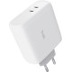 Trust Зарядне пристрій мережевий Maxo 65Вт, 2xUSB-C PD, білий