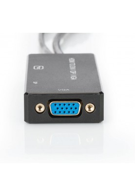 Digitus Перехідник HDMI - DP+DVI+VGA UHD 4K, M-F/F/F, 3 in 1