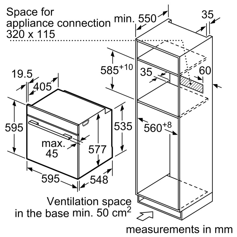 Bosch Вбудовувана ел. духова шафа з СВЧ HNG6764S6