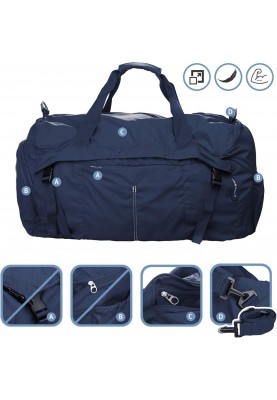 Tucano Сумка розкладна дорожня Compatto XL Duffle, синя