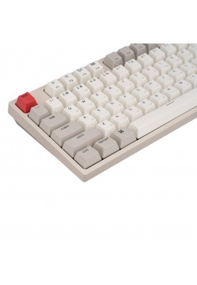 Keychron Клавіатура механічна C1 87Key, Gateron G pro Red, USB-A, EN/UKR, No Led, Сірий