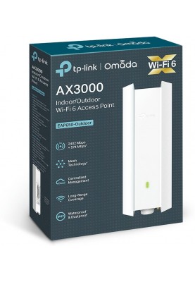 TP-Link Точка доступу EAP650 OUTDOOR AX3000, 1xGE LAN, PoE, Passive PoE