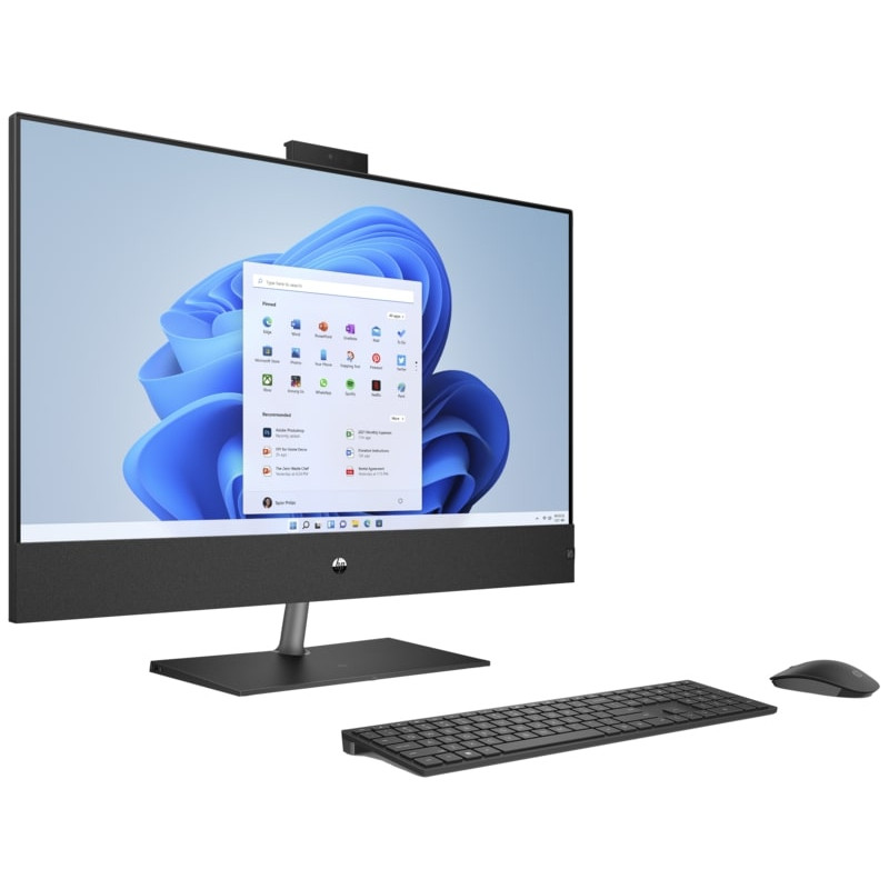 HP Комп'ютер персональний моноблок Pavilion 31.5" UHD IPS, Intel i7-13700T, 16GB, F512GB, NVD3050-4, WiFi, кл+м, DOS, чорний