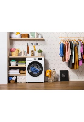 Gorenje Пральна машина фронтальна, 8кг, 1200, A+++, 55см, дисплей, інвертор, пара, Wi-Fi, білий