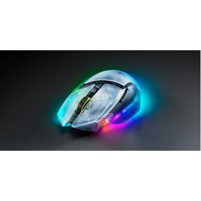 Razer Миша Basilisk V3 Pro 35K, RGB, USB-A/WL/BT, Phantom White Ed.