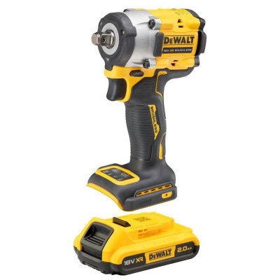 DeWALT Гайковерт ударний аккумуляторний XR Li-Ion 18В акб 2х2А·рік 610Нм 2500об/хв 3550уд/хв 1/2" кейс TSTAK, ЗП 1.1кг