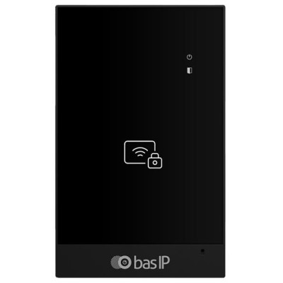 BAS-IP Зчитувач CR-02BD, Mifare, Bluetooth, NFC, безконтактна картка, чорний