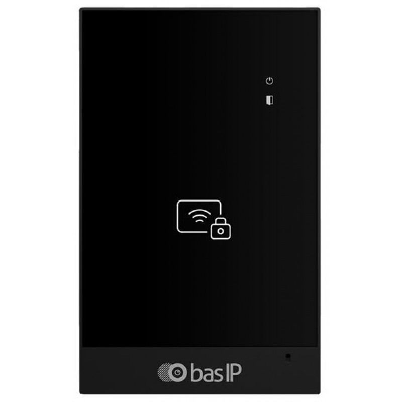 BAS-IP Зчитувач CR-02BD, Mifare, Bluetooth, NFC, безконтактна картка, чорний