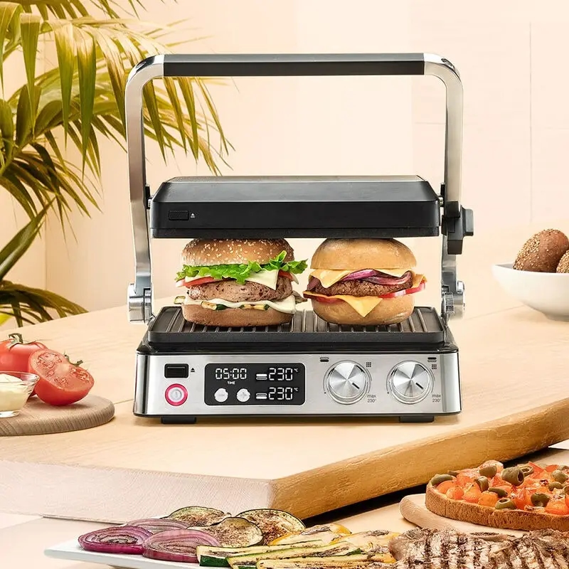 Braun Гриль прижимний MultiGrill 7 CG 2000Вт, темп. режимів-3, з`ємні пластини, метал