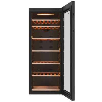 Haier Холодильник для вина, 127x49.7х58, холод.відд.-198л, зон - 1, бут-84, ST, дисплей, чорний