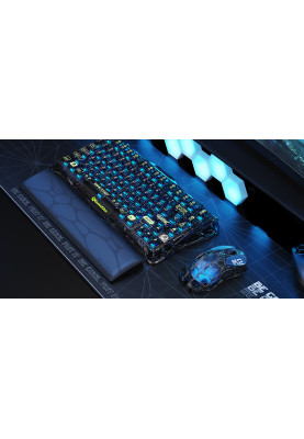 GravaStar Миша Mercury M2, BT/WL/USB-A, RGB, чорно-прозорий