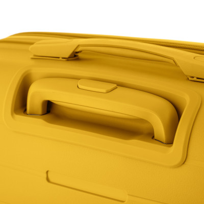 2E Валіза, Aero, поліпропілен, середня, 63/78 л, TSA, 4 колеса, EXP, янтарно-жовтий