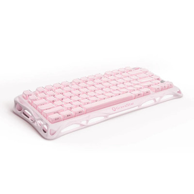 GravaStar Клавіатура механічна Mercury K1 80keys, GravaStar x Kailh Cheery Pink, EN/UKR, BT/WL/USB, Sakura Pink GravaStar Клавіатура механічна Mercury K1 80keys, GravaStar x Kailh Cheery Pink, EN/UKR, BT/WL/USB, Sakura Pink