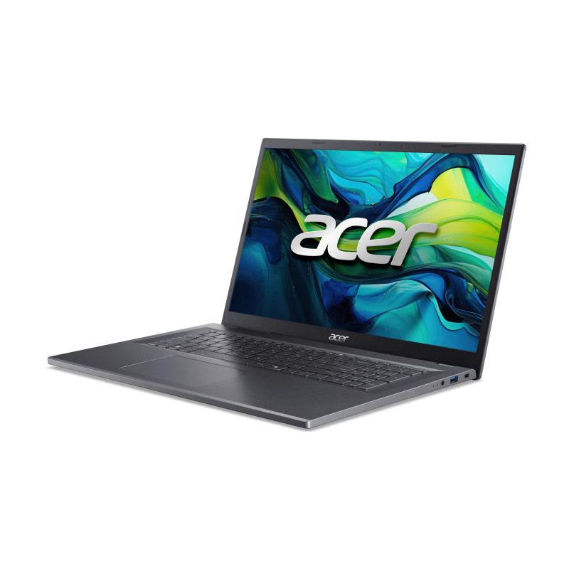 Acer Ноутбук Aspire 17 A17-51M 17.3" FHD IPS, Intel 7-150U, 16GB, F512GB, UMA, Lin, сірий