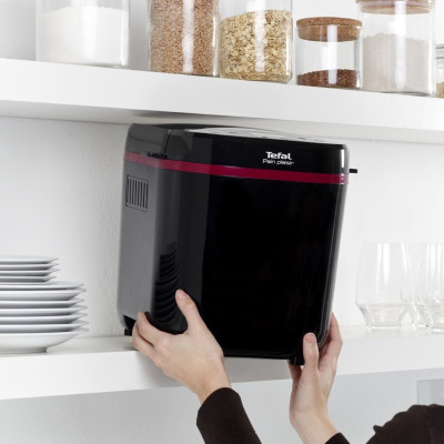 Tefal Хлібопічка PainPlaisir 650Вт, програм-1, макс.ваго -1кг, форма-прямокутник, пластик, чорний