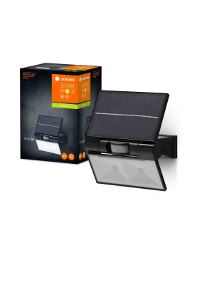 LEDVANCE Світильник автономний ENDURA STYLE SOLAR DOUBLE 2Вт 3000К 380Лм IP44 чорний