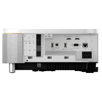 Epson Проектор ультракороткофокусний EH-QS100W UHD, 4500 lm, LASER, 0.16, білий