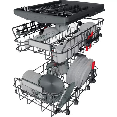 Whirlpool Посудомийна машина вбудована, 10компл., A+++, 45см, дисплей, інвертор, 3й кошик, білий
