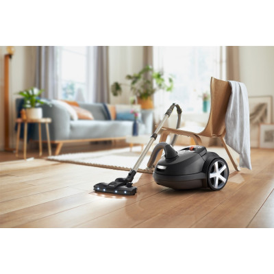 Philips Пилосос мішковий Series 8000, 900Вт, конт пилок -4л, НЕРА 13, чорний