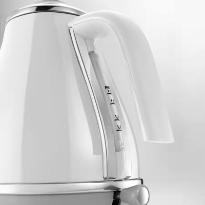 Delonghi Електрочайник Icona Capitals, 1.7л, нержавіюча сталь, білий