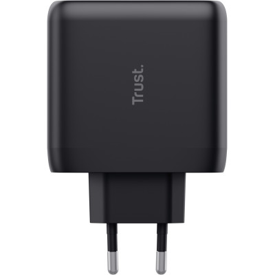 Trust Зарядне пристрій мережевий Maxo 65Вт, 2xUSB-C PD, чорний