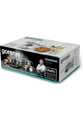 Gorenje Набір посуду CHEF'S COLLECTION, 8 предметів, нержавіюча сталь