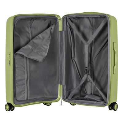 2E Валіза, Aero, поліпропілен, середня, 63/78 л, TSA, 4 колеса, EXP, оливково-зелений 2E Валіза, Aero, поліпропілен, середня, 63/78 л, TSA, 4 колеса, EXP, оливково-зелений