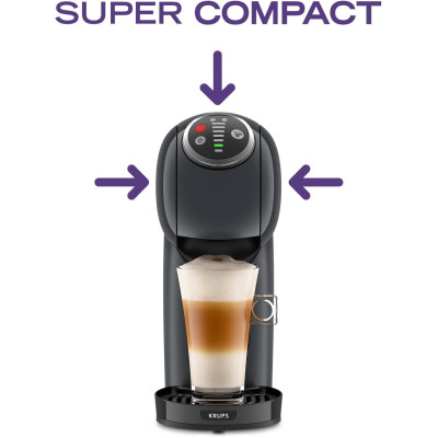 Krups Кофеварка капсульна Dolce Gusto Genio S Plus, 1,8л, капсули, сернор.керування, темно-сірий