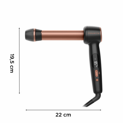 Rowenta Стайлер Twist Curl, автоматичний, темп.режимів-4, 150C–210С, кераміка, рукавиця та термопідкладка, чорно-золотий