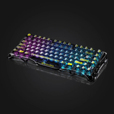 GravaStar Клавіатура механічна Mercury K1 Lite 80keys, GravaStar x BSUN Grey, BT/WL/USB, чорний
