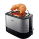 Philips Тостер Viva Collection, 1050Вт, пластик+ метал, чорний+нерж