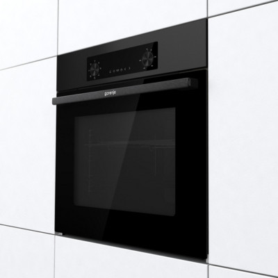 Gorenje Духова шафа електрична, 61л, A, дисплей, конвекція, чорний