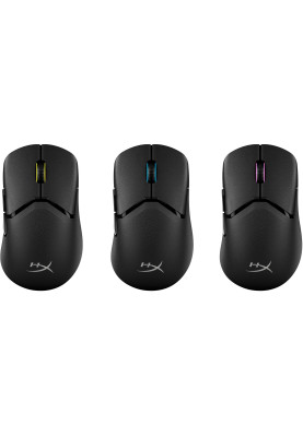 HyperX Миша Pulsefire SAGA PRO, RGB, USB-A/WL/BT, чорний