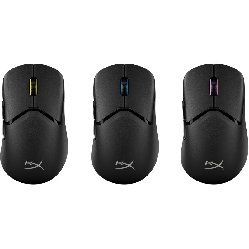 HyperX Мишь Pulsefire SAGA PRO, RGB, USB-A/WL/BT, черный