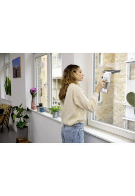 Karcher Пилосос віконний WV 1 Plus, вода -0.1л, автон. робота до 25хв, вага-0.5кг, білий