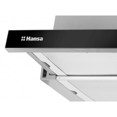 Hansa Витяжка телескопічна, 60см, 425м3ч, чорний+нерж