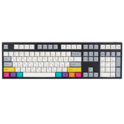 Varmilo Клавіатура механічна APT108 CMYK, C-TK Red, WL/USB-A, White Led