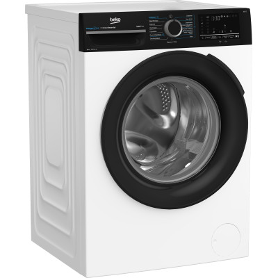 Beko Пральна машина Beko фронтальна, 10кг, 1400, A, 58см, дисплей, інвертор, пара, білий