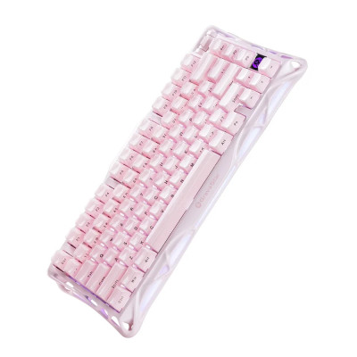 GravaStar Клавіатура механічна Mercury K1 80keys, GravaStar x Kailh Cheery Pink, EN/UKR, BT/WL/USB, Sakura Pink GravaStar Клавіатура механічна Mercury K1 80keys, GravaStar x Kailh Cheery Pink, EN/UKR, BT/WL/USB, Sakura Pink