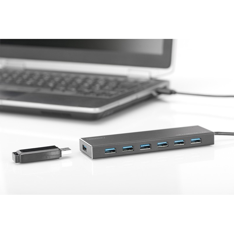 Digitus Концентратор USB 3.0 Hub, 7 Port