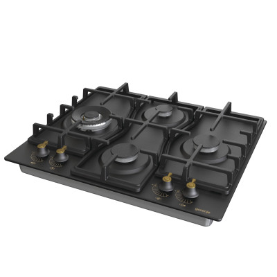 Gorenje Варильна поверхня газова, 60см, чавун, чорний Gorenje Варильна поверхня газова, 60см, чавун, чорний